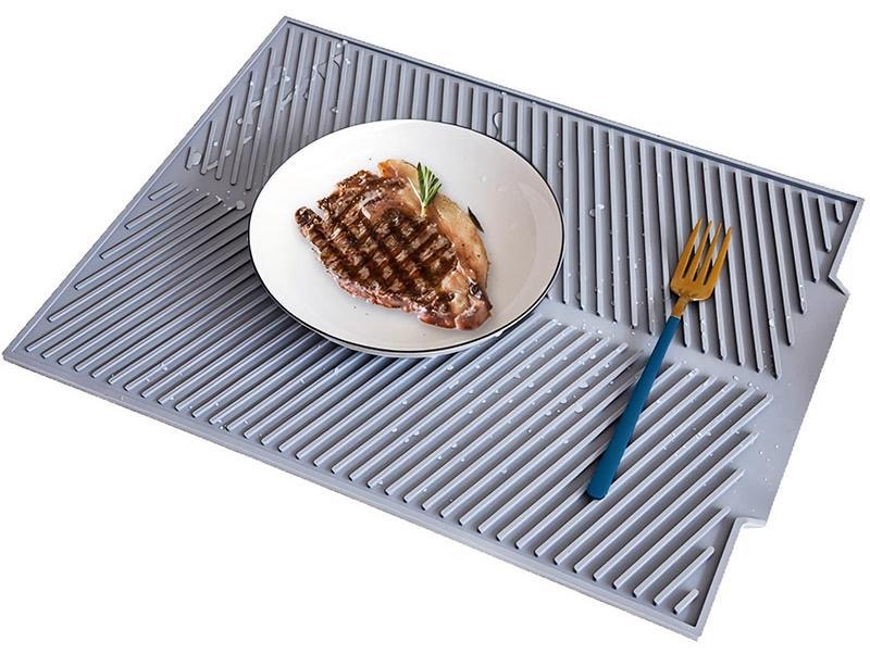Силиконовый коврик для сушки посуды 50x40 см